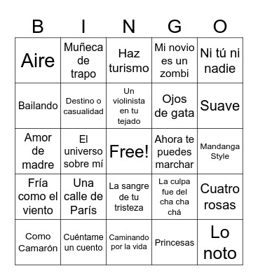 BINGO BIEL Bingo Card