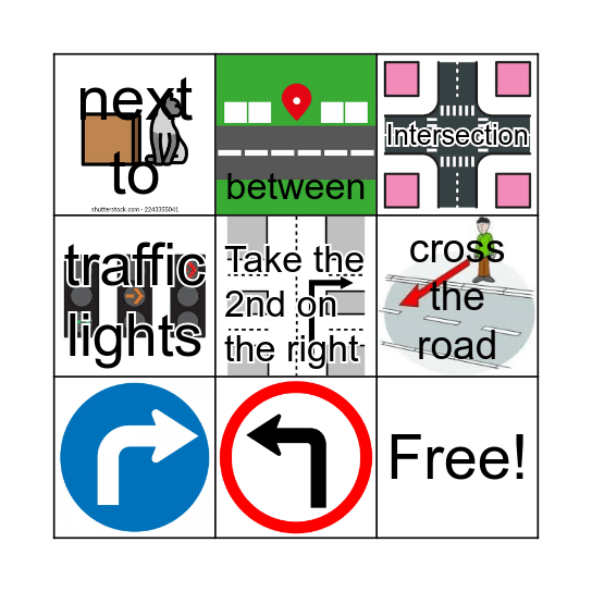 Directions Bingo Card