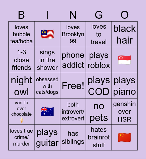 — life bingo — Bingo Card