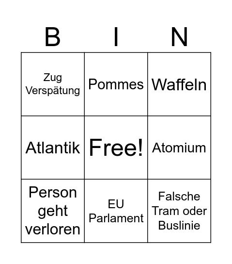 Jonas Klemm LA RS WR Bingo Card