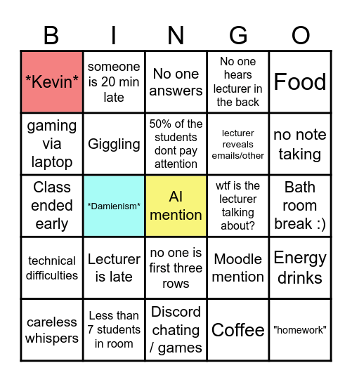 Binfo Bingo Card