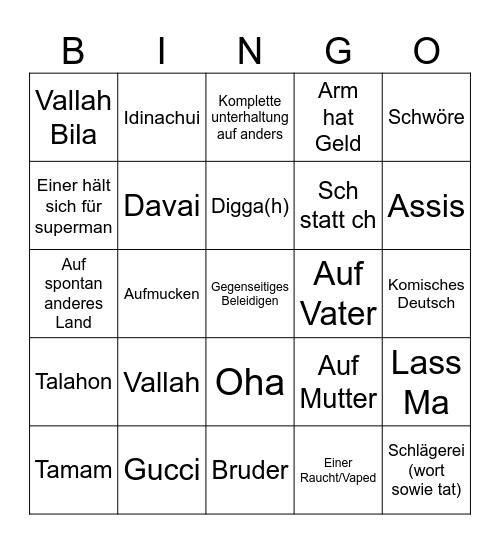 Offenburger Bingo Card