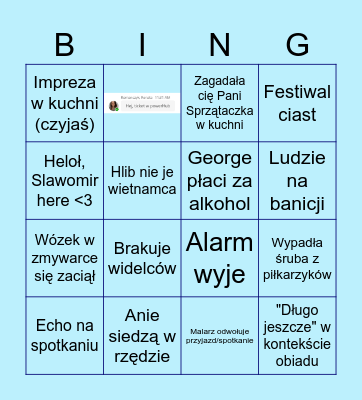 WH Kraków office Bingo Card