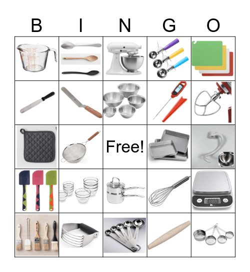 Baking Bingo Cards Bingo Card