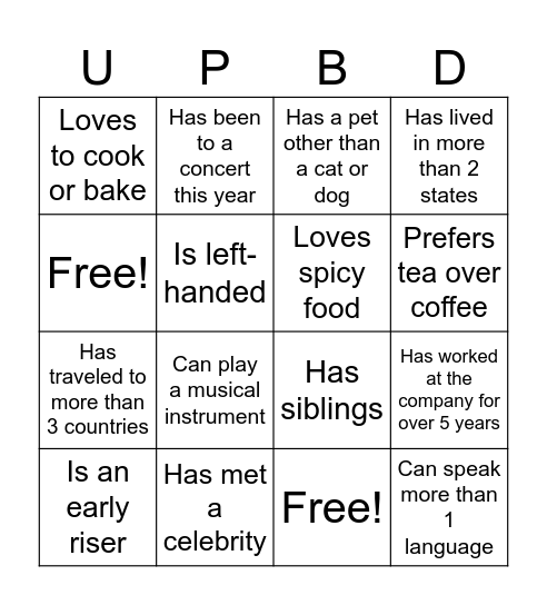 Bingo Card
