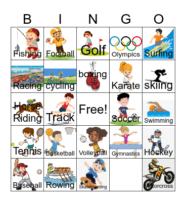 Sports Bingo Card