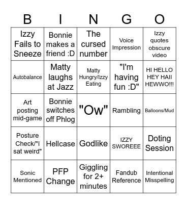 Bingo and Round Bingo Card