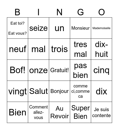 Karissa Phillip Bingo Card