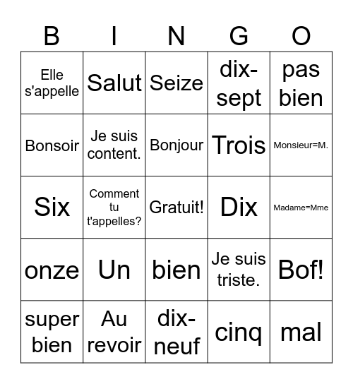 Max O'donnell Bingo Card