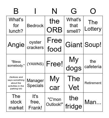 Mike Bingo Card