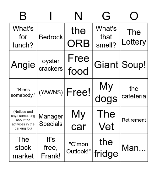 Mike Bingo Card