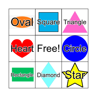 Shape Bingo Card