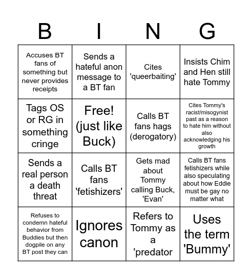 If a Bestie Boo... Bingo Card