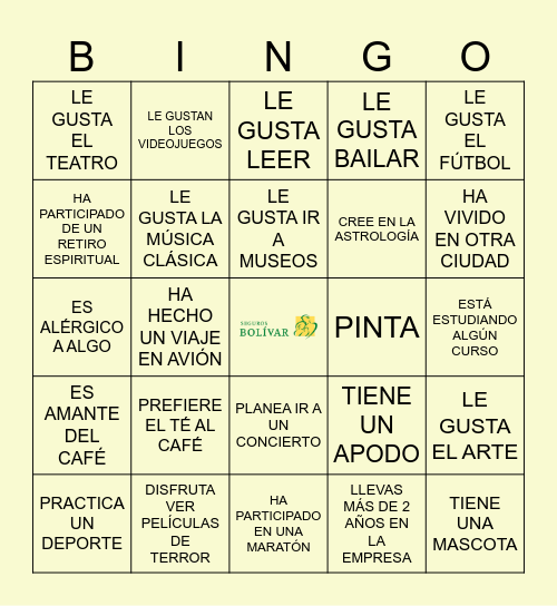 Bingo de las Revelaciones Bingo Card