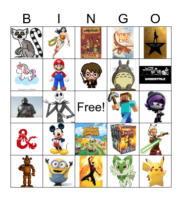 Geek #3 Bingo Card