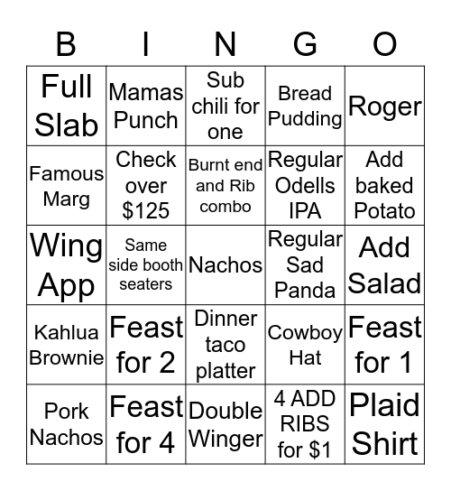 Famous PM BINGO:) Bingo Card