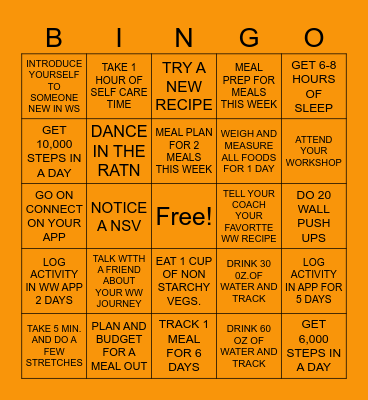 Jack-o-Bingo Card