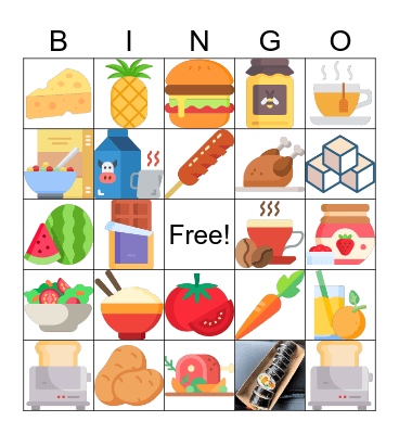 Food and Drink! Bingo Card