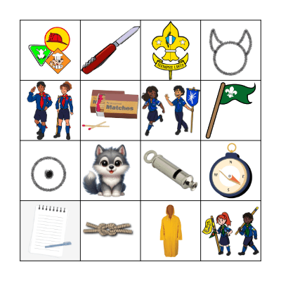 Loteria Scout Bingo Card