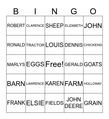 KLANGO Bingo Card