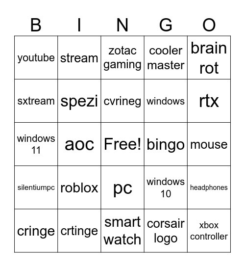 bingo Card