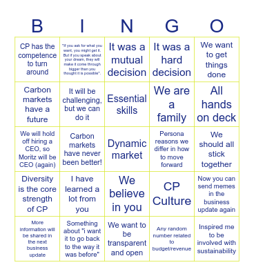 CP Bingo - September 2024 Edition Bingo Card