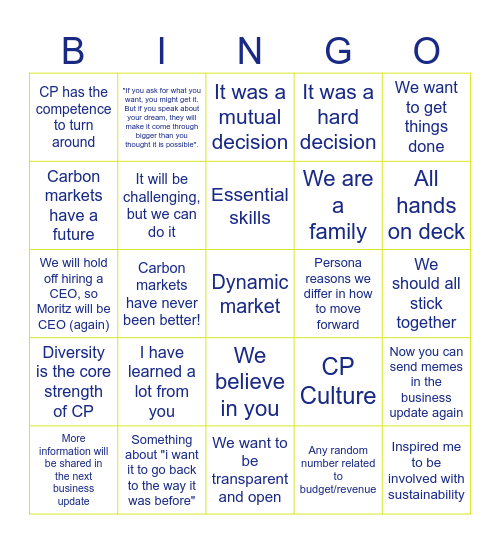 CP Bingo - September 2024 Edition Bingo Card