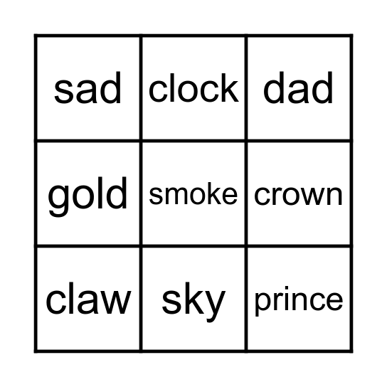 Bingo game 3 Bingo Card