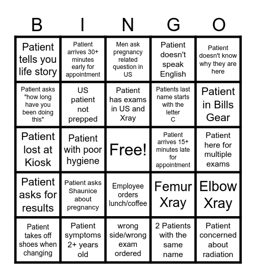 Riedman Bingo-no mammo 9/20 Bingo Card