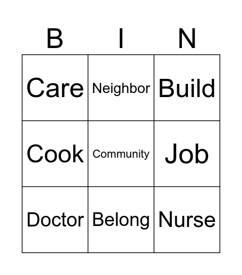 2nd Grade: Unit 1 Part 1 Bingo Card