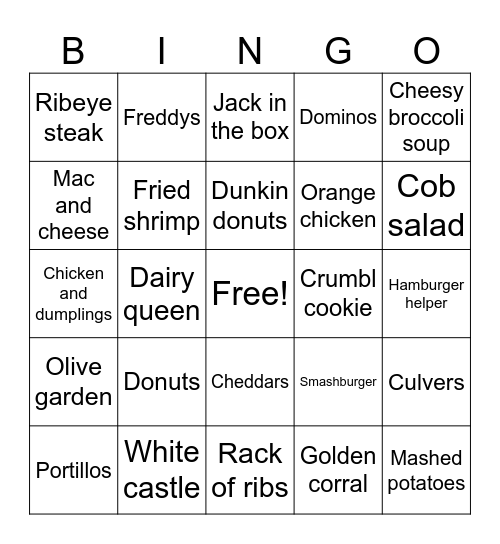 BINGO! Bingo Card