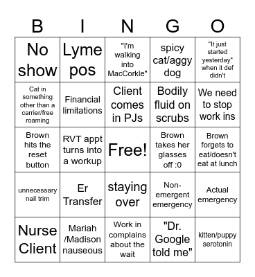BrownTown Day bingo Card