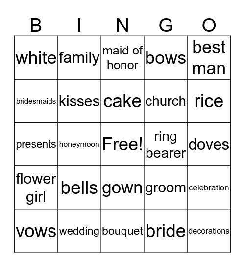 engagement Bingo Card