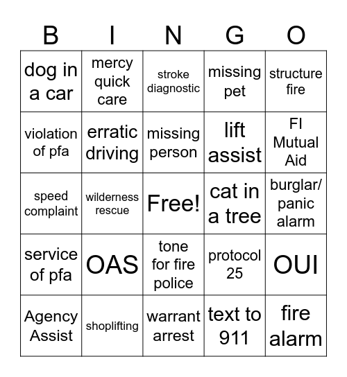 Happy Friday BINGO Card