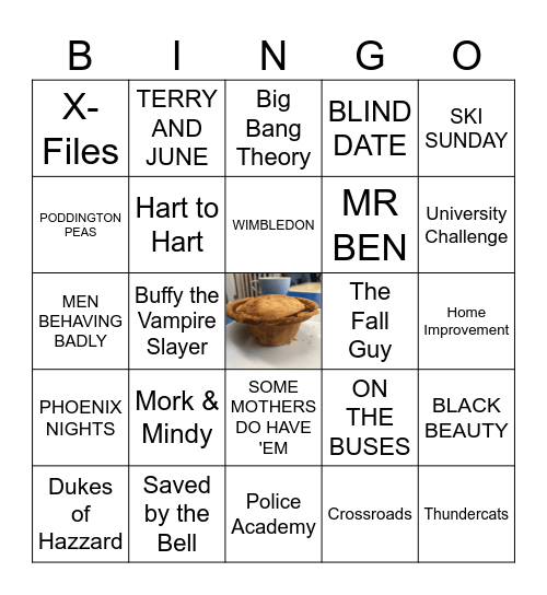 TV THEMES Bingo Card