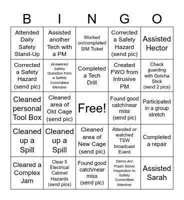 TSW 2024 Bingo Card