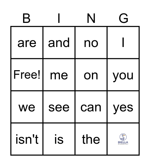 SIPPS Beginning Lessons 1-13 Bingo Card