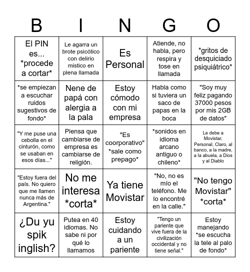 Bingo Primaveral Konecta Bingo Card