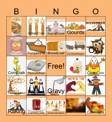 Autumn Bingo Card