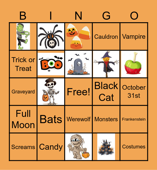 Halloween Bingo Card