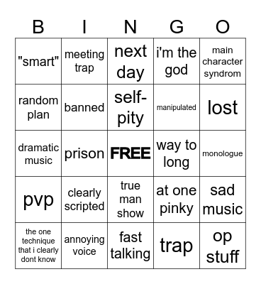 Minecraft Youtuber Bingo Card