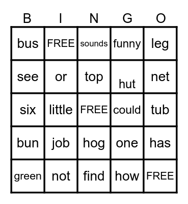 Orange week 2 Bingo Card