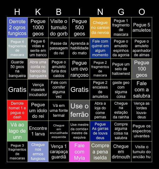 Bingo de hk base Bingo Card