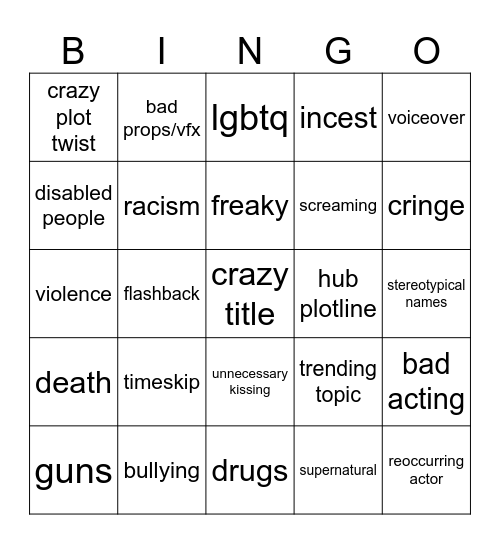 tommorow's teaching bingo Card