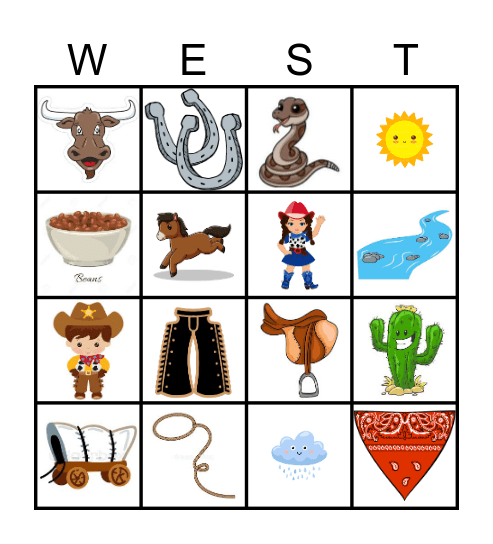 Chisholm Trail BINGO Card