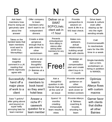 Jake Goodbye Bingo Card