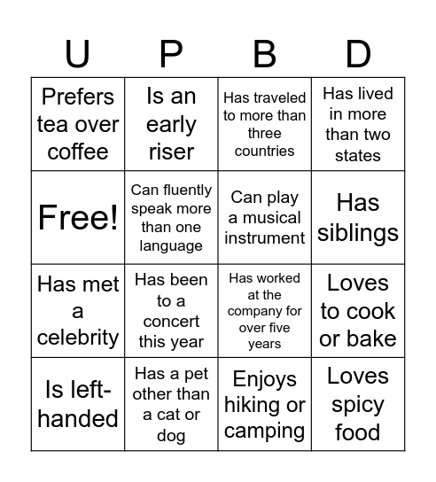 Bingo Card