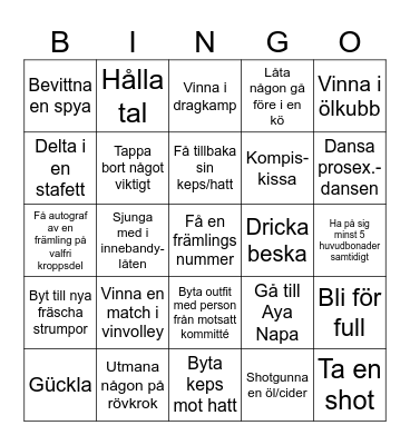 Ohmsits 2024 Bingo Card
