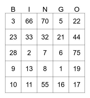 Noelle =] Bingo Card