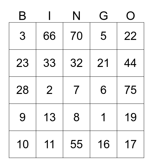 Noelle =] Bingo Card